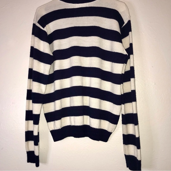 Vtg 80s/90s Logo7 Dallas Cowboys Royal Blue Striped Texas Football/NFL Sweater - Picture 6 of 8